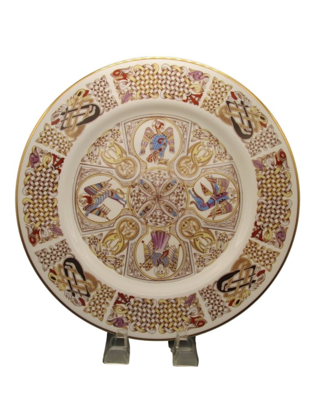 Spode Celtic The Iona Plate Book of Kells Bone China England Celtic Knot Vintage